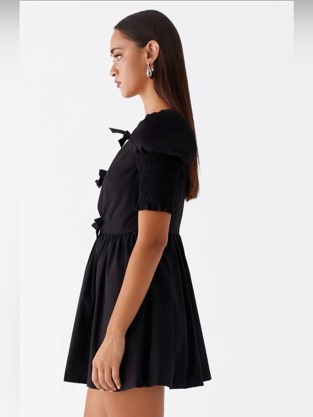 NWT Peppermayo Tie Front Mini Dress Size 2 - Picture 2 of 8